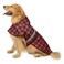 HDE Dog Raincoat Jacket Reflective Adjustable Hooded Pet Poncho Rain Coat with Leash Hole for Small to XLarge Dogs Plaid L