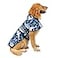 HDE Dog Raincoat Jacket Reflective Adjustable Hooded Pet Poncho Rain Coat with Leash Hole for Small to XLarge Dogs Sharks XL