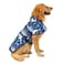 HDE Dog Raincoat Jacket Reflective Adjustable Hooded Pet Poncho Rain Coat with Leash Hole for Small to XLarge Dogs Sharks XL