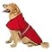 HDE Dog Raincoat Jacket Reflective Adjustable Hooded Pet Poncho Rain Coat with Leash Hole for Small to XLarge Dogs Red L