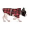HDE Dog Raincoat Jacket Reflective Adjustable Hooded Pet Poncho Rain Coat with Leash Hole for Small to XLarge Dogs Plaid M
