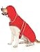 HDE Dog Raincoat with Clear Hood Rain Jacket Poncho for Small Medium Large Dogs Red XL