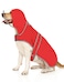 HDE Dog Raincoat with Clear Hood Rain Jacket Poncho for Small Medium Large Dogs Red XL