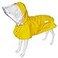 MAMORE Waterproof Dog Raincoat Adjustable Reflective Lightweight Pet Rain Clothes with Poncho Hood Large Yellow