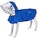 MAMORE Waterproof Dog Raincoat Adjustable Reflective Lightweight Pet Rain Clothes with Poncho Hood XLarge Blue