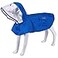MAMORE Waterproof Dog Raincoat Adjustable Reflective Lightweight Pet Rain Clothes with Poncho Hood Large Blue