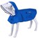 MAMORE Waterproof Dog Raincoat Adjustable Reflective Lightweight Pet Rain Clothes with Poncho Hood Large Blue