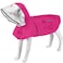 MAMORE Waterproof Dog Raincoat Adjustable Reflective Lightweight Pet Rain Clothes with Poncho Hood Large Dark Pink