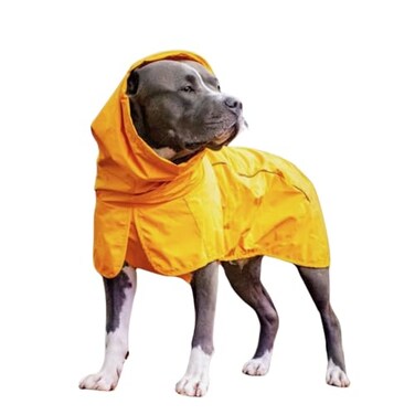 Spark Paws Dog Raincoat Waterproof Windproof Rain Jacket for Small Medium Large Extra Large Dogs Reflective Breathable FullBody Coverage Dry Suit Mustard Yellow 3XL