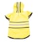SPOT Rainy Days Slicker Yellow Dog Rain Jacket With Hood Reflective Strip for Safety Leash Hole Adjustable Velcro Belly Strap 100 Polyester Water Resistant Pet Raincoat Medium 13in Long
