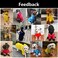 Morezi Dog Zip Up Raincoat with Reflective Buttons RainWater Resistant Adjustable Drawstring Removable Hood Raincoats with Legs 8lbs to 80lbs Available Yellow Medium