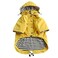 Morezi Dog Zip Up Raincoat with Reflective Buttons RainWater Resistant Adjustable Drawstring Removable Hood Raincoats with Legs 8lbs to 80lbs Available Yellow Medium