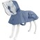MAMORE Waterproof Dog Raincoat Adjustable Reflective Lightweight Pet Rain Clothes with Poncho HoodMedium BlueGrey