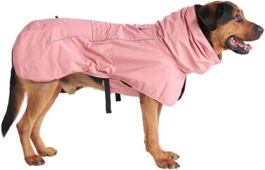 Spark Paws Dog Raincoat Waterproof Windproof Rain Jacket for Small Medium Large Extra Large Dogs Reflective Breathable FullBody Coverage Dry Suit Sea Pink 3XL