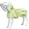 MAMORE Waterproof Dog Raincoat Adjustable Reflective Lightweight Pet Rain Clothes with Poncho HoodMediumLight Green