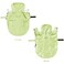 MAMORE Waterproof Dog Raincoat Adjustable Reflective Lightweight Pet Rain Clothes with Poncho HoodMediumLight Green