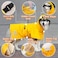 Periflowin Dog Raincoat Hooded Slicker Poncho Reflective Lightweight Pet Rain Jacket CoatDog Waterproof Raincoat with Adjustable Belly Strap for SmallMedium Large Dogs