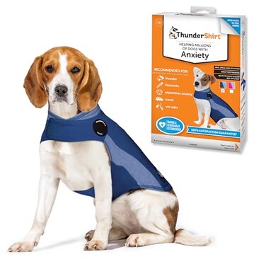 ThunderShirt for Dogs Medium Blue Polo Dog Anxiety Relief Calming Vest
