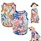 KAROKU 2 Pack Dog Shirts Hawaii Pet Vest Quick Dry Soft Stretchy Summer Soft Sleeveless TShirt Dog Cat Clothes for Small Medium Girl Boy Medium