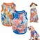 KAROKU 2 Pack Dog Shirts Hawaii Pet Vest Quick Dry Soft Stretchy Summer Soft Sleeveless TShirt Dog Cat Clothes for Small Medium Girl Boy Medium