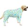 PriPre Dog Cotton Pajamas with Dinosaur Pattern Rainbow Unicorn Onesie Jumpsuit for Large Dogs Full Coverage Sleeper Pets Shirts pjs3XLBlue Dinosaur