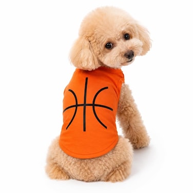 Petitebella Basketball Orange Puppy Dog Shirt Small