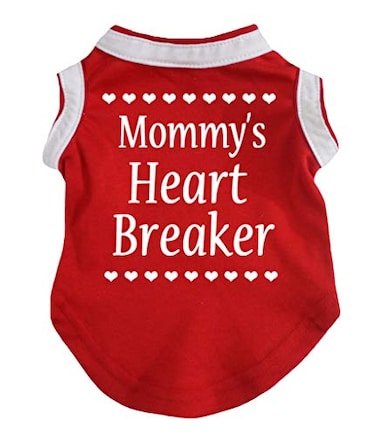 Petitebella Mommys Heart Breaker Puppy Dog Shirt Red Medium