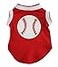 Petitebella Baseball Puppy Dog Shirt Red Medium