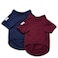 Koneseve Dog Shirts Soft Cotton Dog Clothes Stretchy TShirt for Small Medium Large Dogs Cat Shirt Breathable Puppy Outfit Kitten Apparel Pet Pullover Tee Blank Basic Sweatshirt 2Pack Blue Red 5XL