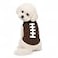 Petitebella Rugby Print Puppy Dog Shirt Brown Medium