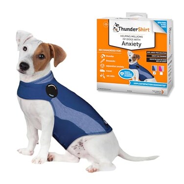 ThunderShirt for Dogs Small Blue Polo Dog Anxiety Relief Calming Vest