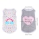 choyaxo 4pcs Dog Shirts Sleeveless Printed Pet Vest for Chiuahaha Small Medium Dogs Spring Summer