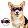 PETLESO Dog Goggles Medium Breed Small Dog Sunglasses AntiUV Goggles for Pet Eyes Protection Adjustable Straps Pink M