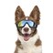 Billionchains Dog Goggles Dog Sunglasses for Medium to Large Breed AntiUV Eye Protection with Adjustable Straps Silver