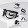 Billionchains Dog Goggles and Helmet Set Antidust UV Protection Sunglasses Durable Motorcycle Helmet With Ear Hole Adjustable Pet Glasses for Medium to Large DogsClear