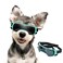 Billionchains Dog Goggles for Small Dog Doggy Goggles with Adjustable Straps AntiUV Doggie Sunglasses Windproof Eye Protection to Small Breed Blue