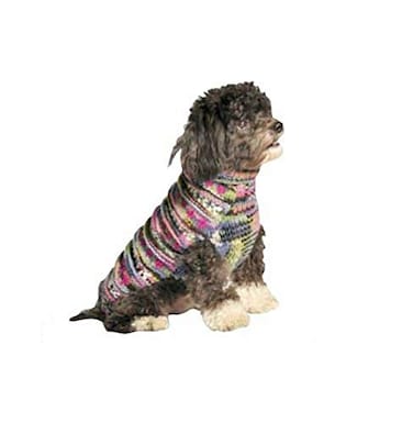 Chilly Dog Purple Woodstock Dog Sweater Medium