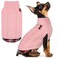 KYEESE Dog Sweater Stretchy Knitwear Cat Clothes Soft Pullover Dog Sweaters for Small Dogs Girl Thick Pet Coat for Fall Winter Cold Weather Warm Turtleneck Small Dogs Sweater with Gingham Patchwork