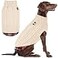 KYEESE Dog Sweater Warm Turtleneck Medium Dogs Sweater with Gingham Patchwork Comfy Pet Coat for Fall Winter Cold Weather Soft Pullover Dog Sweaters for Medium Dogs Girl