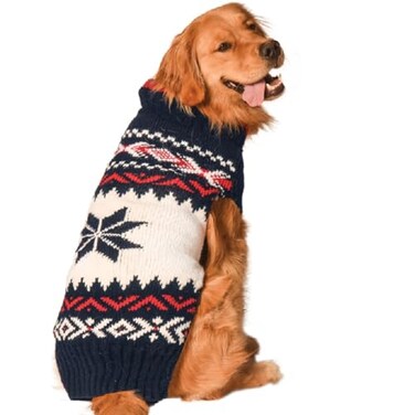 Chilly Dog Navy Vail Dog Sweater XXXLarge