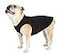 Gold Paw Goldpaw Stretch Fleece Dog Sweater with Spandex for 4Way Stretch Soft Comfortable Dog Coat Machine Washable Made in the USA Black Size 10
