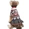 Jecikelon Pet Dog Long Sweaters Dress Knitwear Turtleneck Pullover Warm Winter Puppy Sweater Long Dresses Grey Heart XLarge