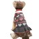 Jecikelon Pet Dog Long Sweaters Dress Knitwear Turtleneck Pullover Warm Winter Puppy Sweater Long Dresses Grey Heart XLarge