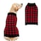 PUPTECK Dog Sweaters for Large Medium Small Dogs Fall Classic Plaid Style Puppy Holiday Winter Coat Clothes Warm