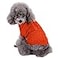 CHBORCHICEN Small Dog Sweaters Knitted Pet Cat Warm Dog Sweatshirt Winter Clothes Kitten Puppy Sweater Medium Orange