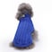 CHBORCHICEN Small Dog Sweaters Knitted Pet Cat Warm Dog Sweatshirt Winter Clothes Kitten Puppy Sweater MediumDark Blue
