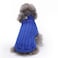 CHBORCHICEN Small Dog Sweaters Knitted Pet Cat Warm Dog Sweatshirt Winter Clothes Kitten Puppy Sweater MediumDark Blue