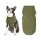 Gooby Microfiber Stretch Fleece Vest Dog Sweater Olive Green XSmall Warm Pullover Microfiber Fleece Dog Jacket for Small to Large Dogs