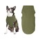 Gooby Microfiber Stretch Fleece Vest Dog Sweater Olive Green XSmall Warm Pullover Microfiber Fleece Dog Jacket for Small to Large Dogs