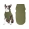 Gooby Microfiber Stretch Fleece Vest Dog Sweater Olive Green XSmall Warm Pullover Microfiber Fleece Dog Jacket for Small to Large Dogs
